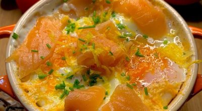 Cocotte de salmão defumado