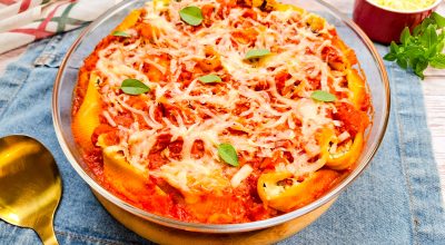 Conchiglione de espinafre e ricota