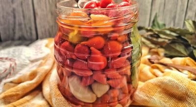 Conserva de pimenta biquinho com azeite e vinagre