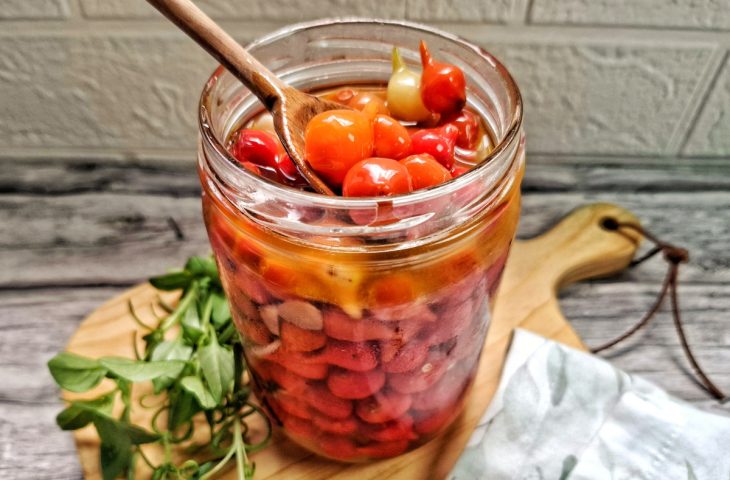 Conserva de pimenta biquinho sem açúcar