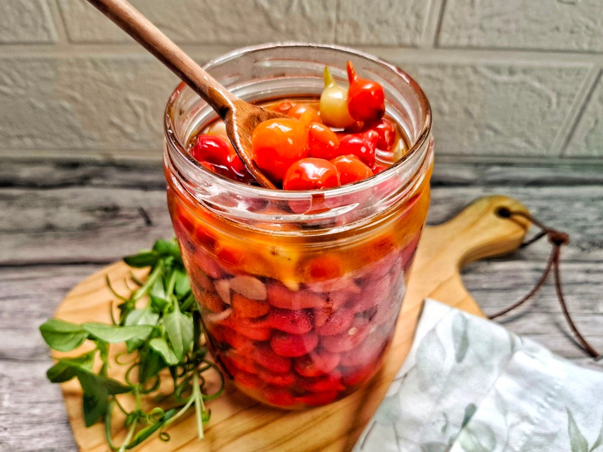 Conserva de pimenta biquinho sem açúcar