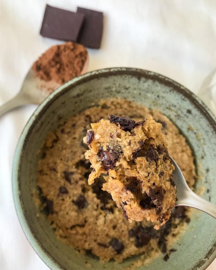 Cookie de caneca vegano