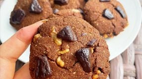 Cookie de chocolate com flor de sal