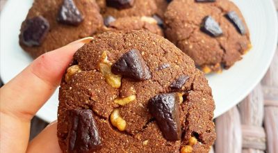 Cookie de chocolate com flor de sal