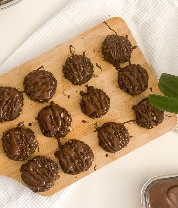 Cookie de chocolate sem forno