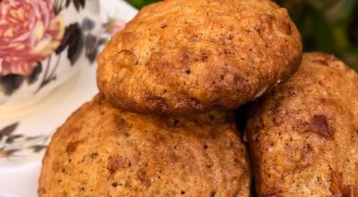 Cookie de maçã com noz-moscada