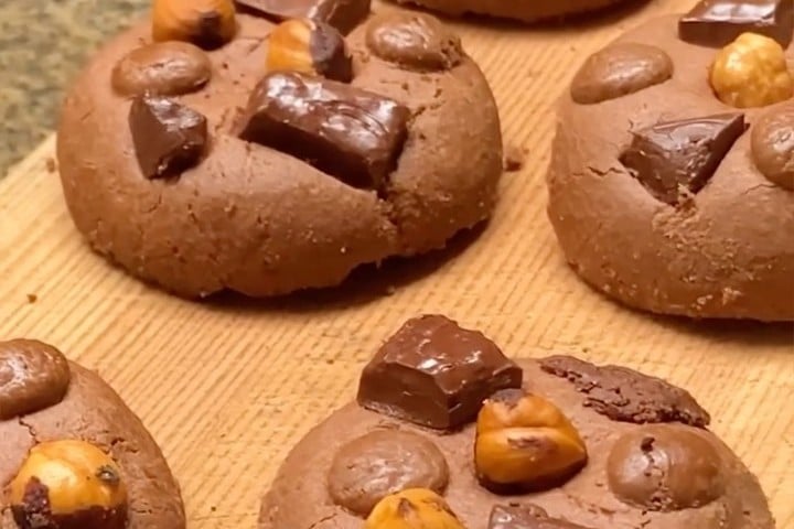 Cookie de Nutella com 2 ingredientes
