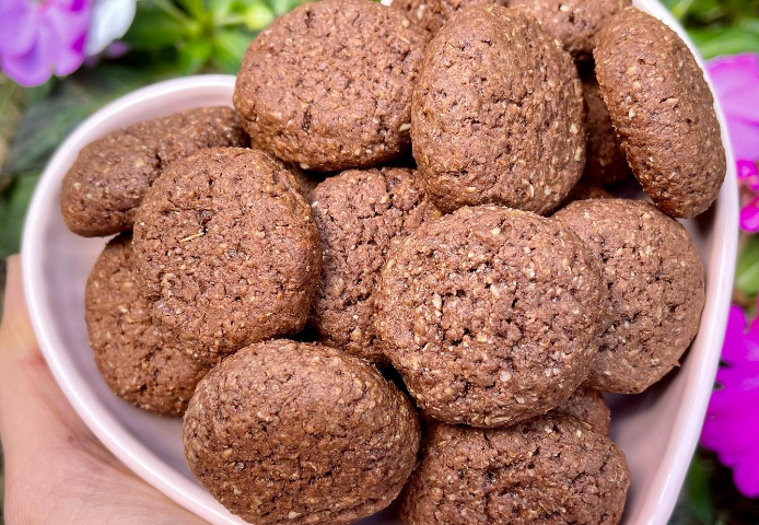 Cookie integral de cacau e mel