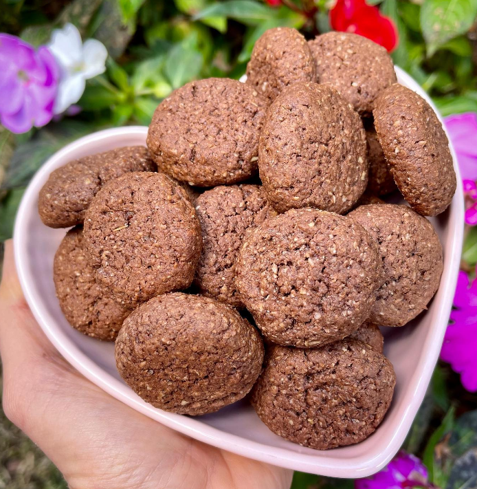 Cookie integral de cacau e mel