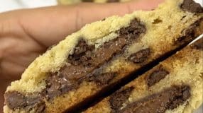Cookie recheado de Nutella
