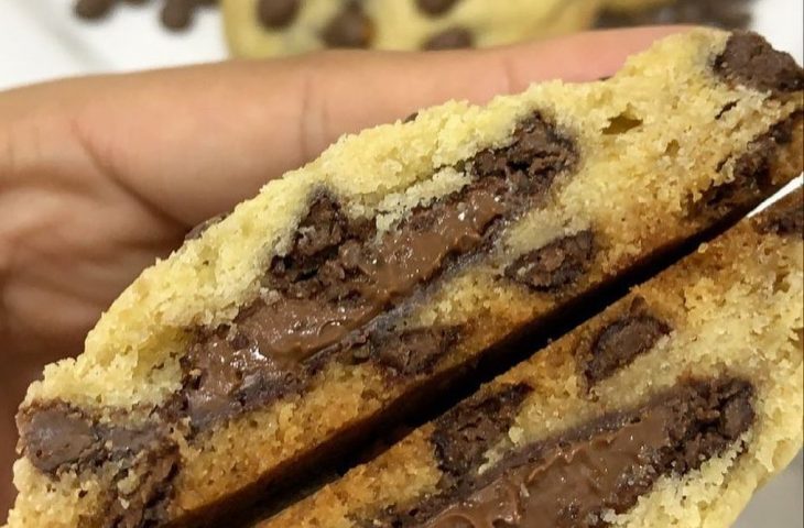 Cookie recheado de Nutella