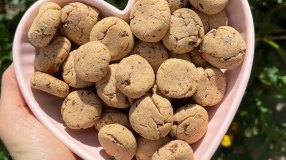 Cookies com chocolate sem glúten