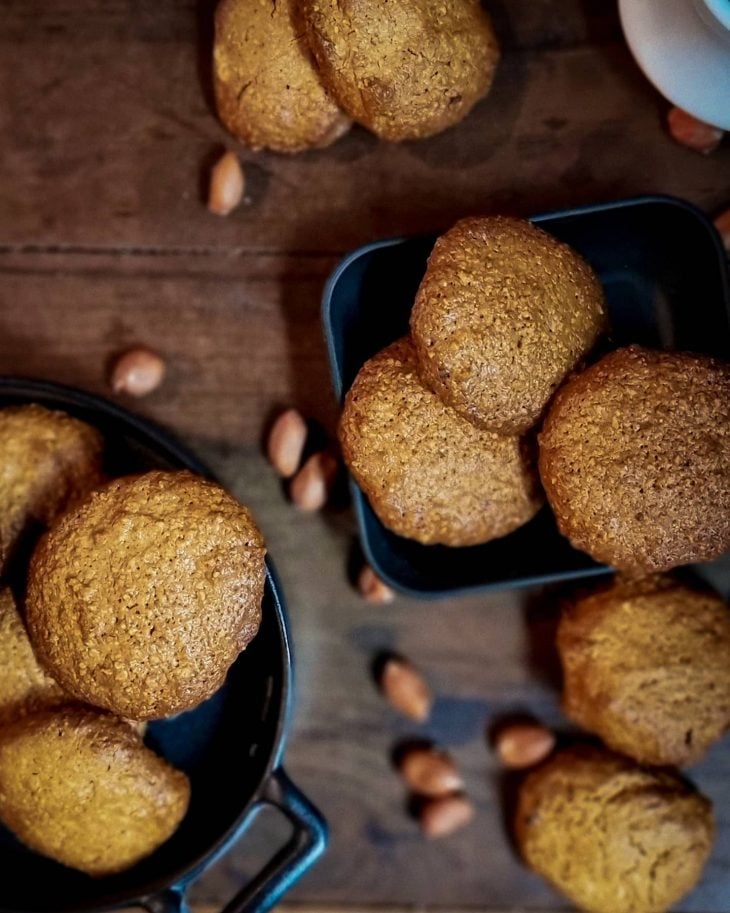 Cookies de amendoim sem glúten