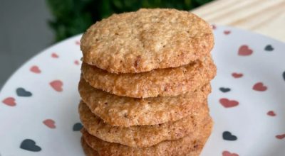 Cookies de aveia e laranja