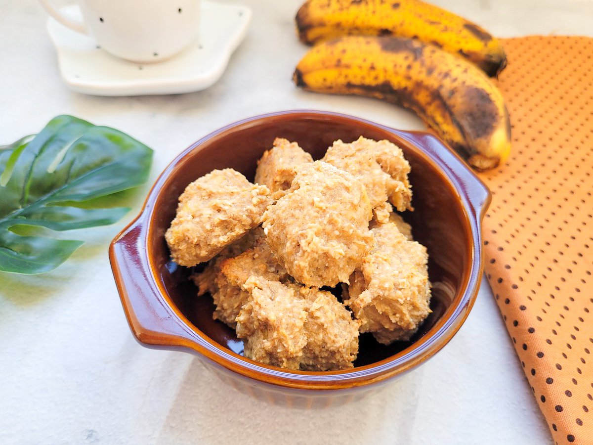 Cookies de banana fácil e saudável