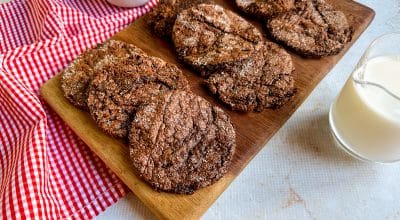 Cookies de chocolate com coco