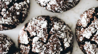 Cookies de chocolate com coco