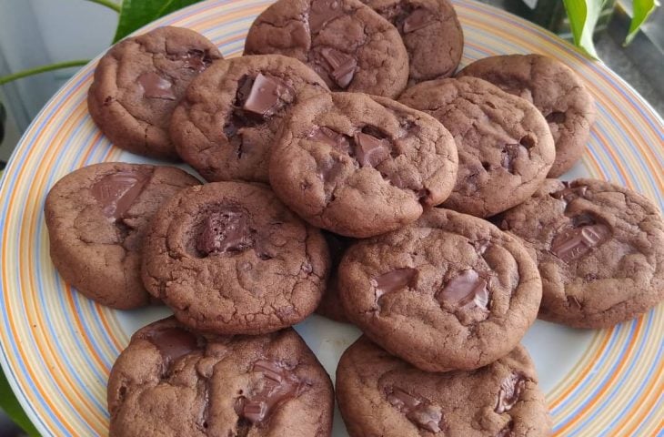 Cookies duplo chocolate veganos