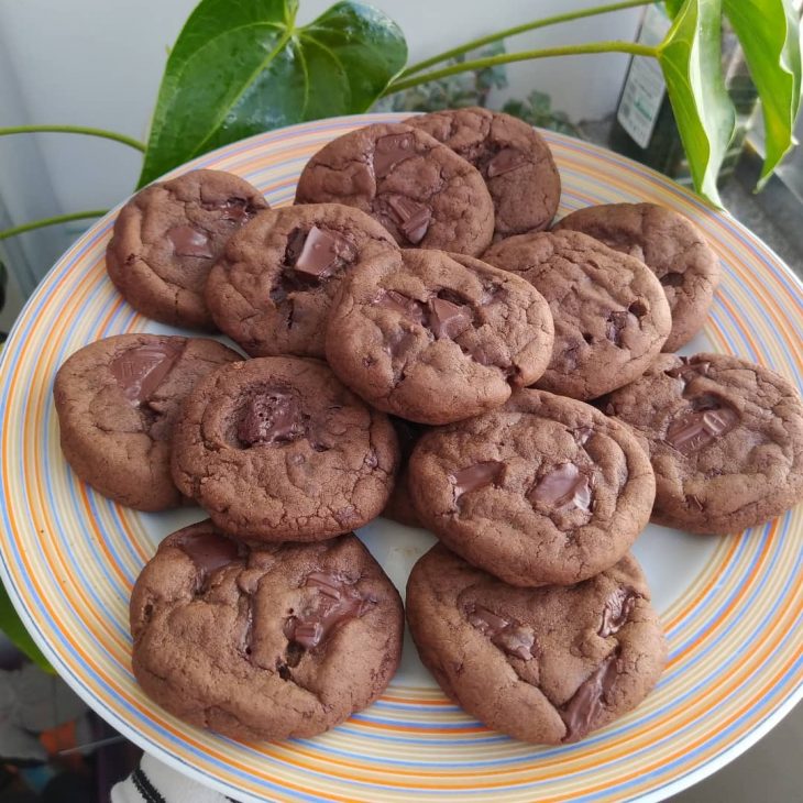 Cookies duplo chocolate veganos