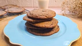 Cookies recheados com creme de avelã