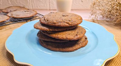Cookies recheados com creme de avelã