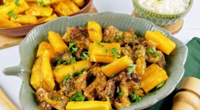 Costela com mandioca
