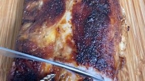 Costelinha assada com shoyu