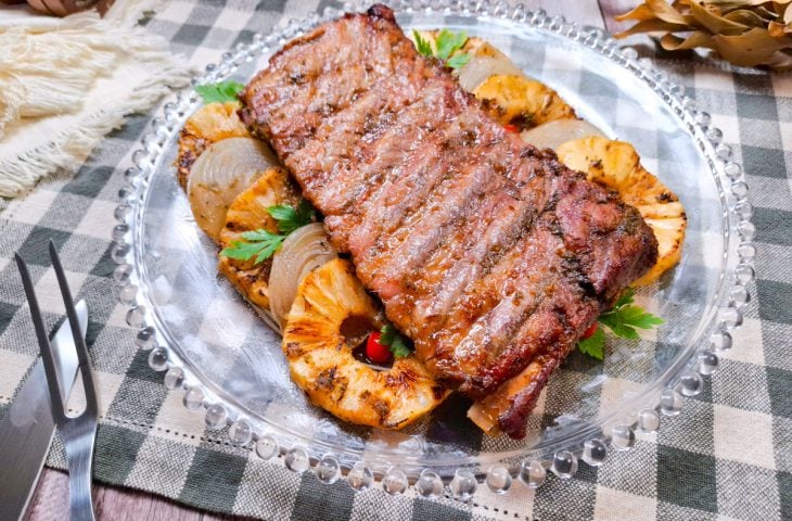 Costelinha de porco assada