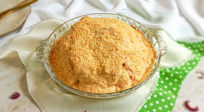 Couve-flor com molho branco gratinada