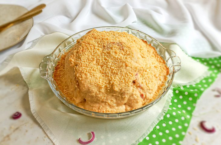 Couve-flor com molho branco gratinada