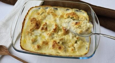 Couve-flor gratinada