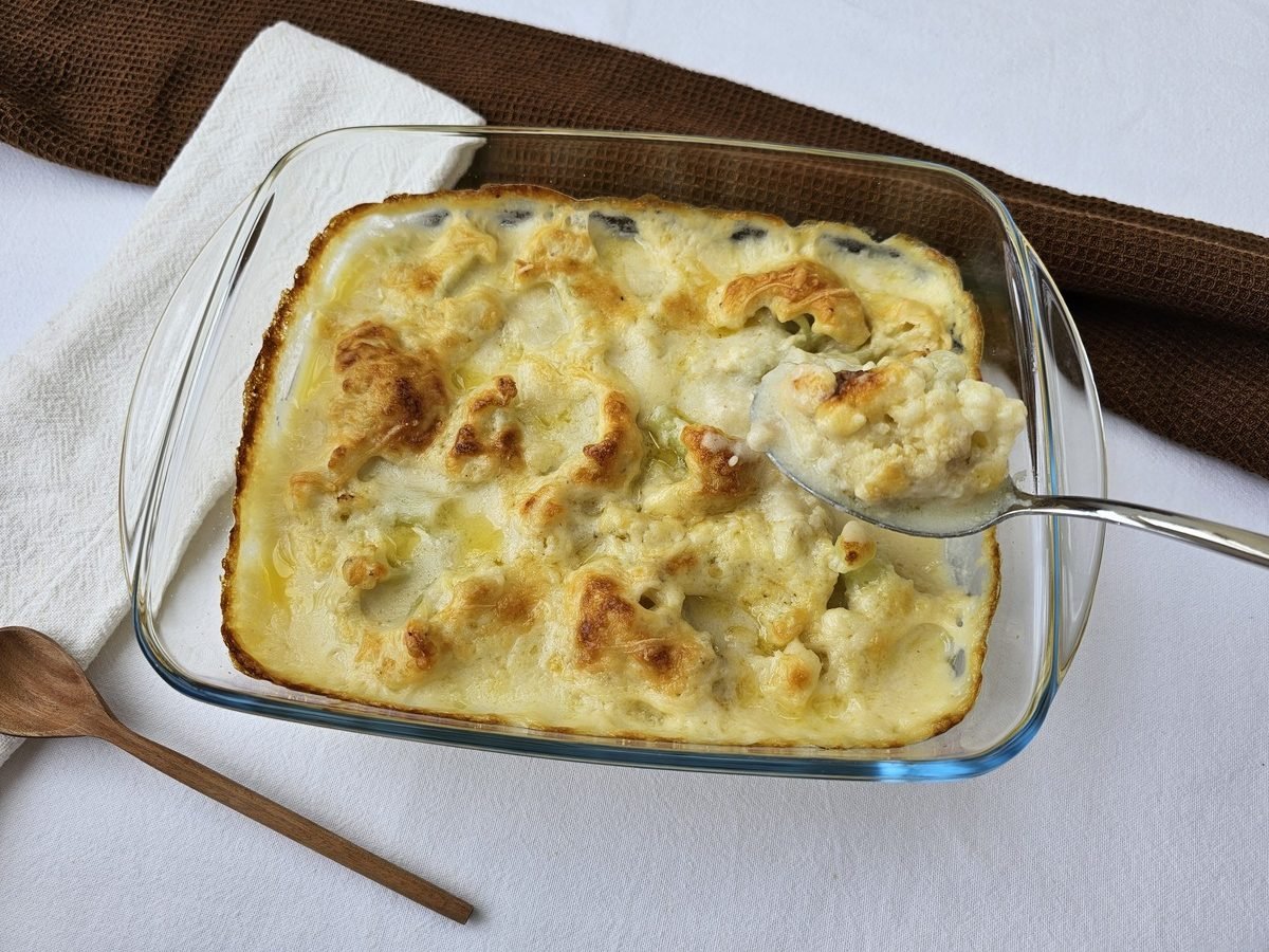 Couve-flor gratinada