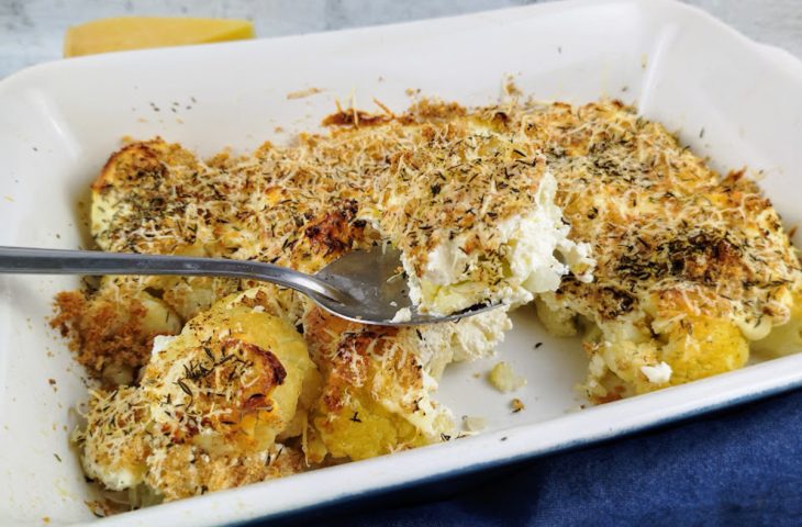 Couve-flor gratinada light