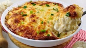 Couve-flor gratinada simples