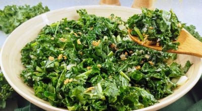 Couve kale refogada