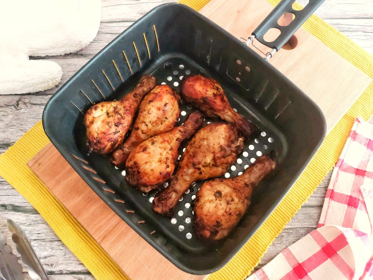 Coxa de frango na airfryer