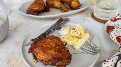 Coxa e sobrecoxa na airfryer