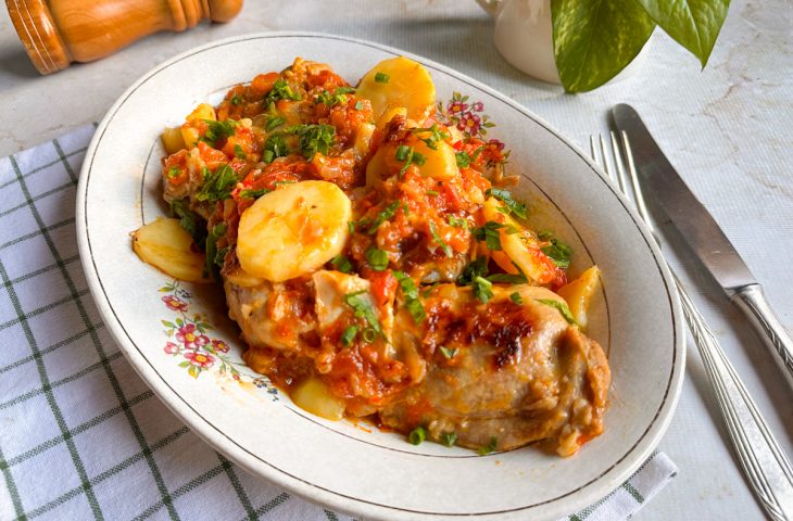 Coxa e sobrecoxa na panela de pressão