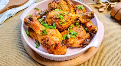 Coxa e sobrecoxa no forno