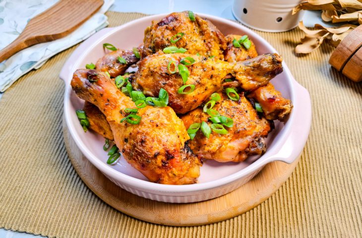 Coxa e sobrecoxa no forno