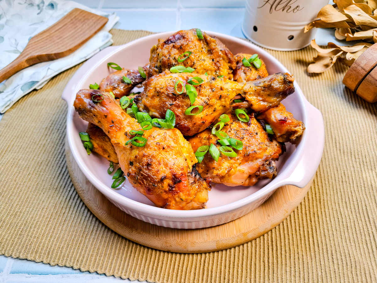 Coxa e sobrecoxa no forno