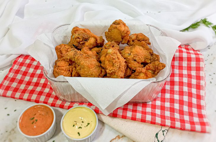 Coxinha da asa empanada