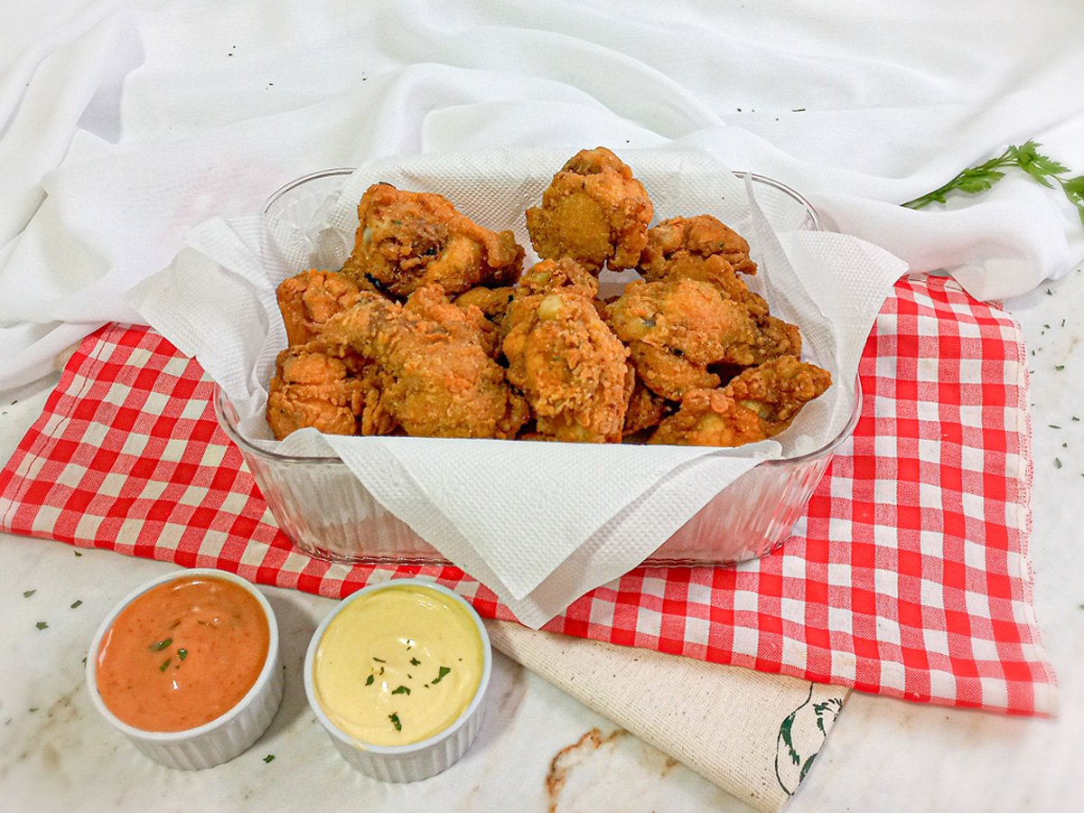 Coxinha da asa empanada