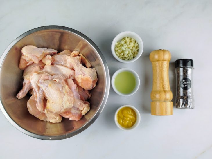Ingredientes da receita.