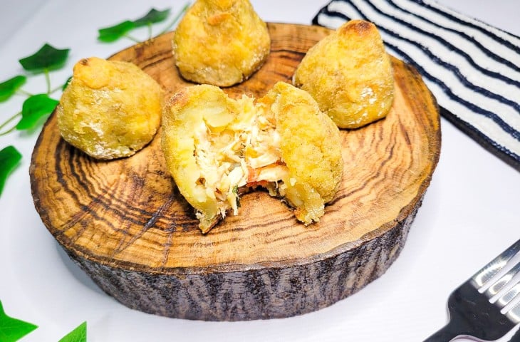 Coxinha de batata-doce fit