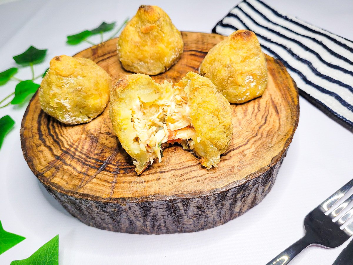 Coxinha de batata-doce fit