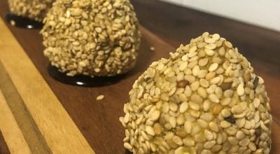 Coxinha de couve-flor com frango