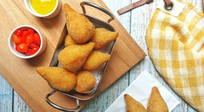 Coxinha de frango com Catupiry