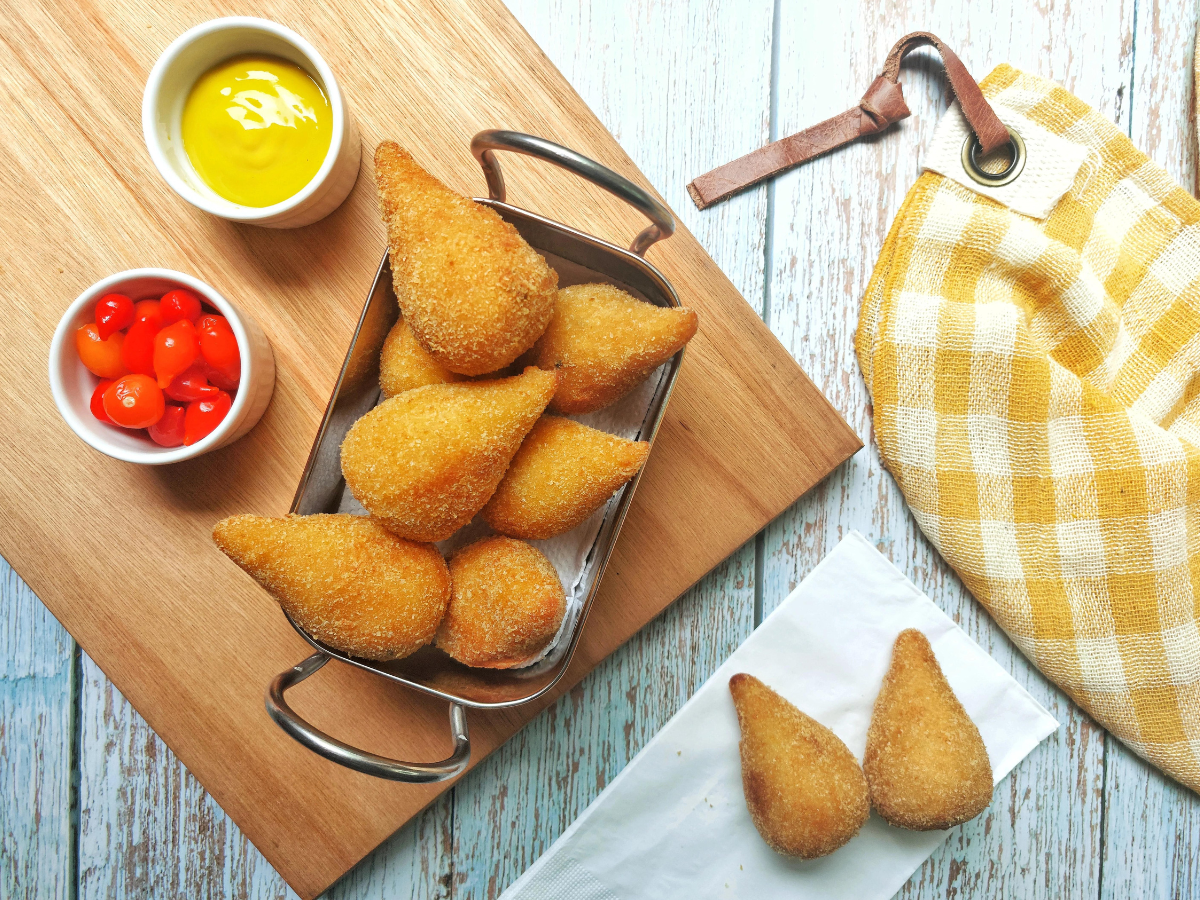 Coxinha de frango com Catupiry