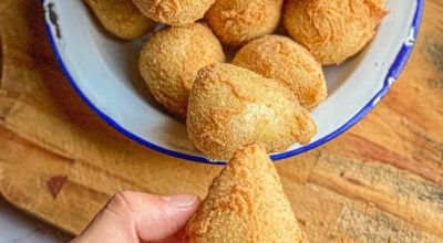 Coxinha de palmito vegana